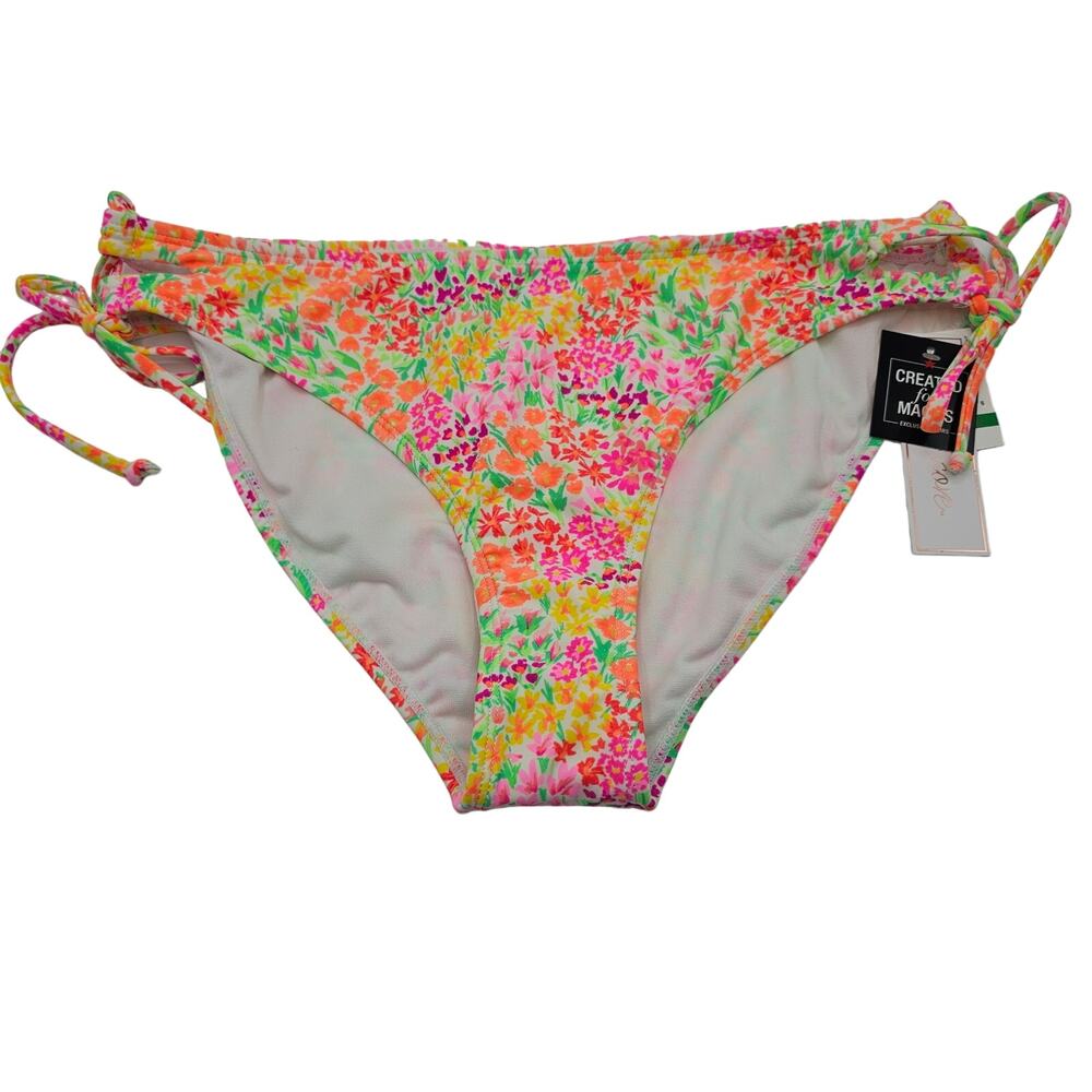 Salt + Cove Womans size L Sun Garden Lace up Hipster Bikini Bottom Floral NEW